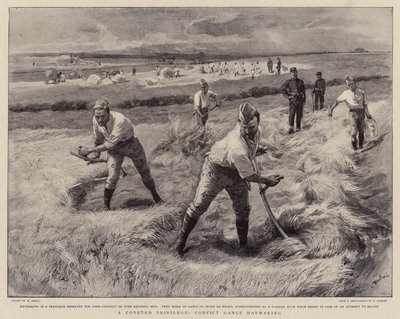 Um privilégio cobiçado, cativeiro Ganges Haymaking de William Small