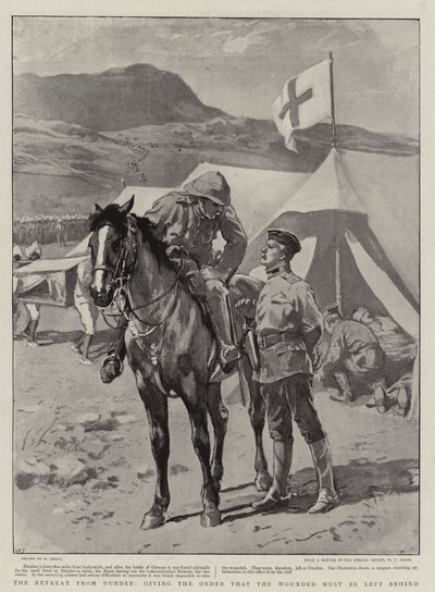 O Retiro de Dundee, dando a Ordem que os Feridos devem ser deixados para trás de William Small