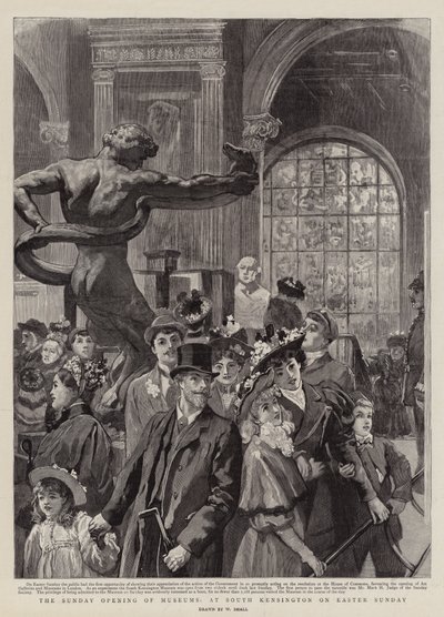 O Domingo de Abertura dos Museus, em South Kensington no Domingo de Páscoa de William Small