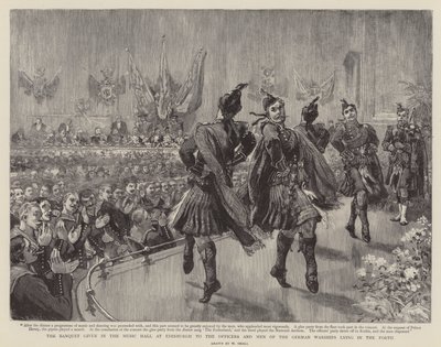 O banquete no Music Hall em Edimburgo para os oficiais e homens dos navios de guerra alemães que se encontram no Forth de William Small