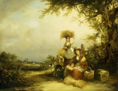 Os Gleaners - Shirley, Hants, de William Snr. Shayer