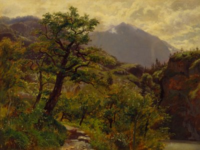 Schwyz perto de Brunnen de William Stanley Haseltine