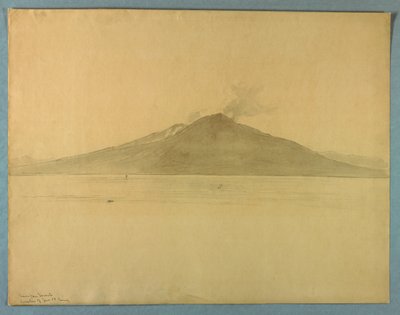 Estudo do Monte Vesúvio de Sorrento, Itália de William Stanley Haseltine