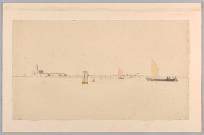 Estudo da lagoa, Veneza, Itália de William Stanley Haseltine