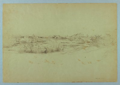 Estudo da paisagem, Ostia, Itália de William Stanley Haseltine