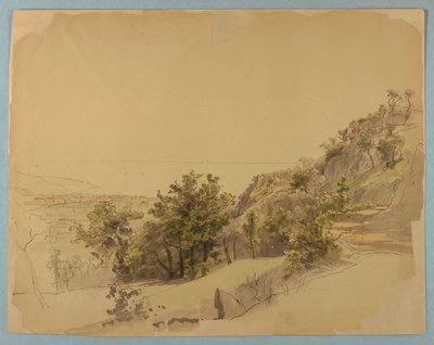 Estudo da paisagem, Sorrento, Itália de William Stanley Haseltine