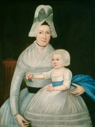 Mãe e filho em branco, c.1790 (óleo sobre tela) de William Stephen Coleman