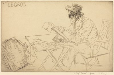 Desenho de Alphonse Legros de William Strang