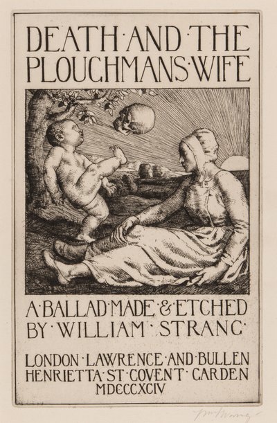 Morte e a esposa Ploughmans, 1892 de William Strang