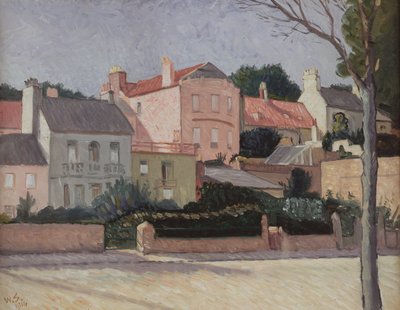 Casas em Hampstead, 1914 de William Strang