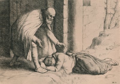 Misericórdia desmaia diante do portão, c1916 de William Strang