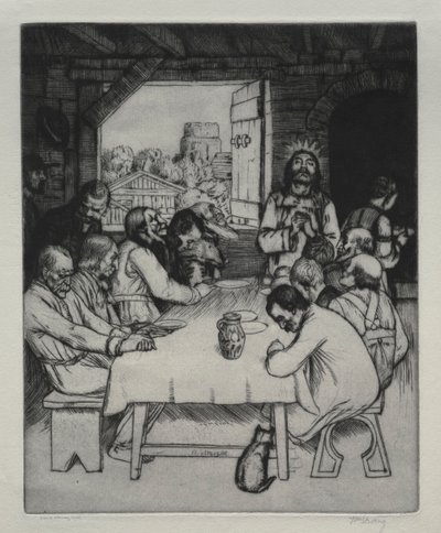 A Última Ceia, 1889. de William Strang