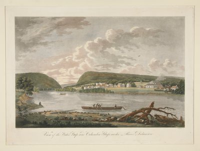 Vista do Water Gap e da vidraria colombiana, Rio Delaware de William Strickland