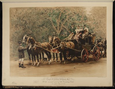 Treinador do Coronel William Jay - Na reunião anual do Coaching Club - Nova Iorque, 27 de maio de William Sullivant Vanderbilt Allen
