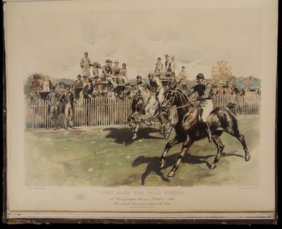 Corrida de póneis para póneis de pólo de William Sullivant Vanderbilt Allen