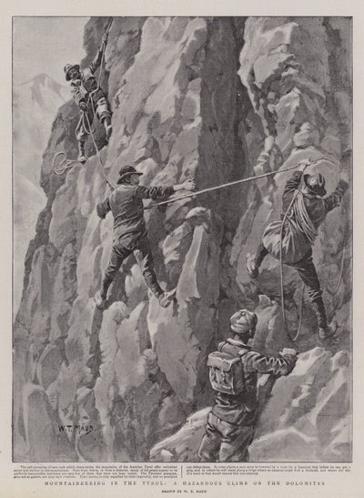 Montanhismo no Tirol, uma subida perigosa nas Dolomitas de William T. Maud