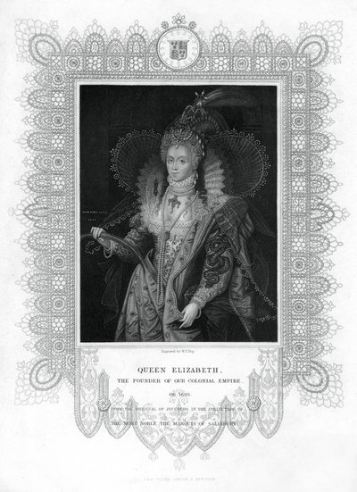 Elizabeth I da Inglaterra, século XIX. de William Thomas Fry