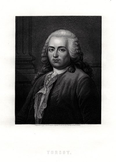 Turgot, estadista e economista francês, século XIX de William Thomas Fry