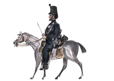 Dr S da Brigada de Espingardas, na linha de Março
 (desenho) de William Thomas Markham