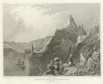 Braubach e o Marksburgh de William Tombleson