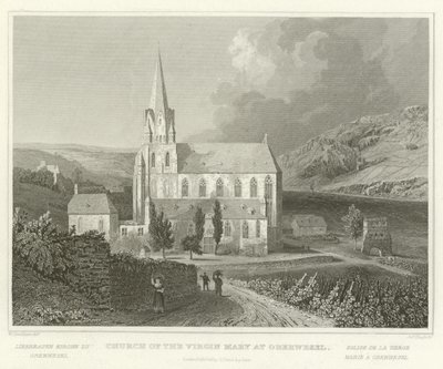 Igreja da Virgem Maria em Oberwesel de William Tombleson