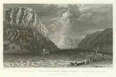 O Lurley Berg perto de St Goar de William Tombleson