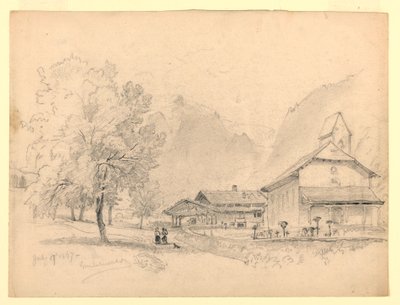 Paisagem, Grindelwald, Suíça de William Trost Richards