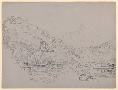 Paisagem, Meiringen, Suíça de William Trost Richards