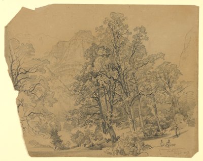 Paisagem, Silberhorn, Lauterbrunnen, Suíça de William Trost Richards