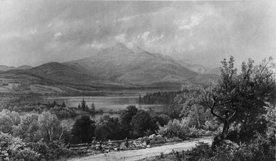 Monte Chocorua e Lago, 1873. de William Trost Richards