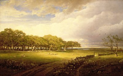 Old Orchard em Newport de William Trost Richards