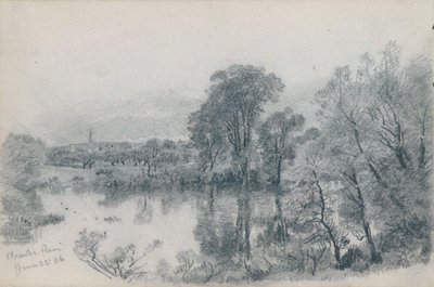 Caderno de esboços de temas paisagísticos e marítimos da Nova Inglaterra e da Pensilvânia de William Trost Richards