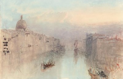 O Grande Canal e San Simeone Piccolo de Joseph Mallord William Turner