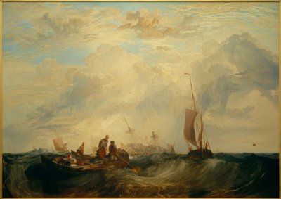 Entrada do Meuse: comerciante de laranja na barra, indo aos pedaços de Joseph Mallord William Turner