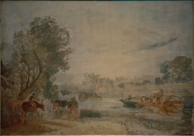 Hampton Court, do Tâmisa de Joseph Mallord William Turner