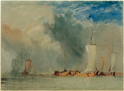 Perto de Nantes: Loire barca na rajada de vento de Joseph Mallord William Turner