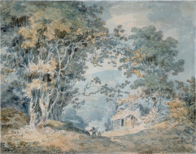 Rústicos em uma trilha do país em Hindhead, Surrey de Joseph Mallord William Turner