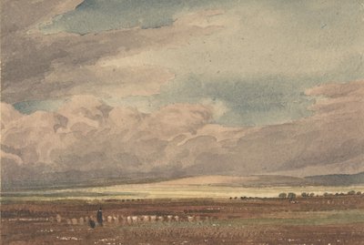 Salisbury Plain with Old Sarum in the Distance, Wiltshire, 1810-62. de Joseph Mallord William Turner