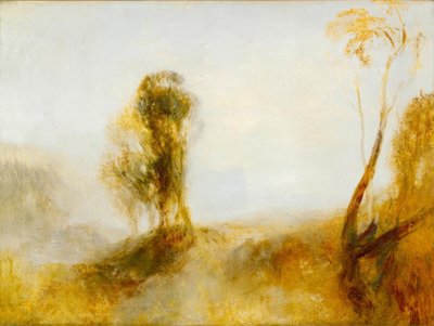 Nascer do sol: um castelo em uma baía de Joseph Mallord William Turner