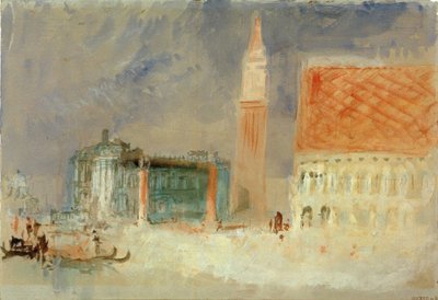 A Piazzetta e o Palácio Ducal do Bacino de Joseph Mallord William Turner