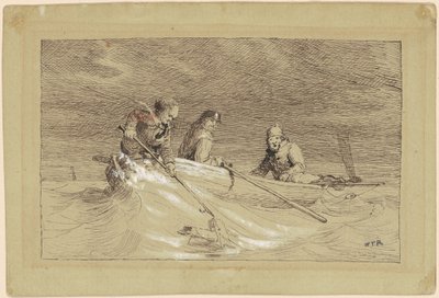 Estudo para "Pesca Shad" de William Tylee Ranney