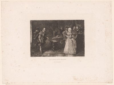 Alva visita a governanta Margaret de Parma, 1567
A visita de Alba à governanta (título sobre o objecto) de William Unger