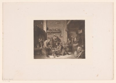 Interior com um médico e um barbeiro de William Unger