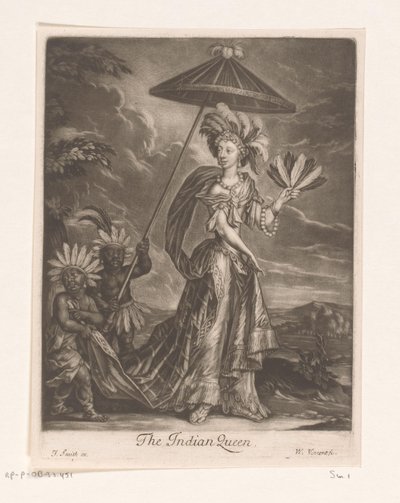 Retrato de Anne Bracegirdle como Rainha
A rainha indiana (título sobre o objecto) de William Vincent