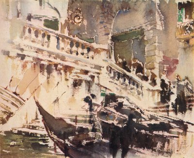 O Rialto, Veneza, 1920, 1923 de William Walcot