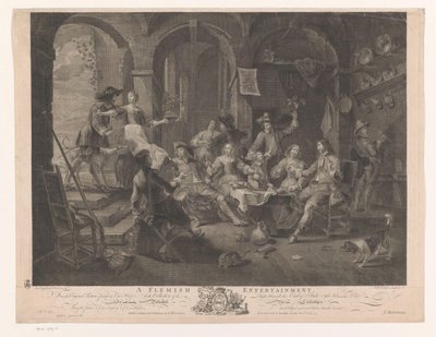 Interior com empresa de fumar e beber A Flemish Entertainment (título no objeto) Principais pinturas da Inglaterra (título da série) As pinturas mais importantes da Inglaterra (título da série) de William Walker