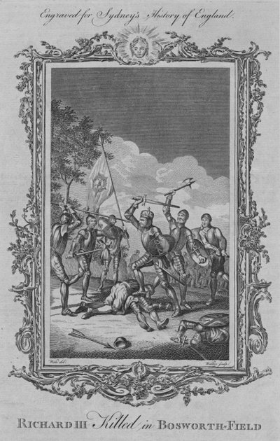 Ricardo III morto em Bosworth-Field, 1773. de William Walker