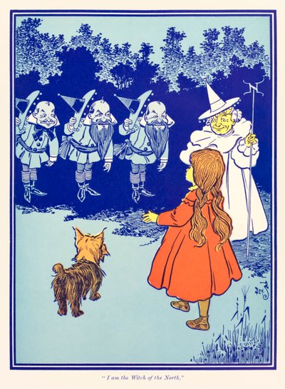 Eu sou a Bruxa do Norte do Feiticeiro Maravilhoso de Oz, de L. Frank Baum. de William Wallace Denslow