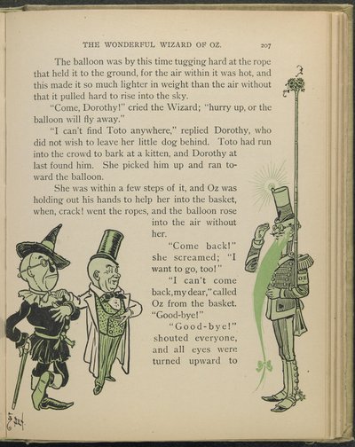 Ilustração de "O maravilhoso Feiticeiro de Oz" de Lyman Frank Baum de William Wallace Denslow