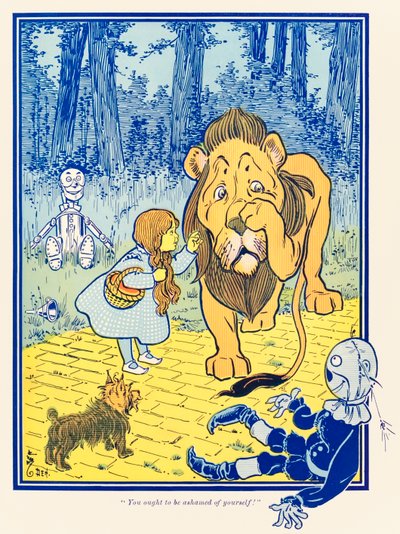 Você deveria ter vergonha de si mesmo! do maravilhoso mágico de Oz de L. Frank Baum de William Wallace Denslow